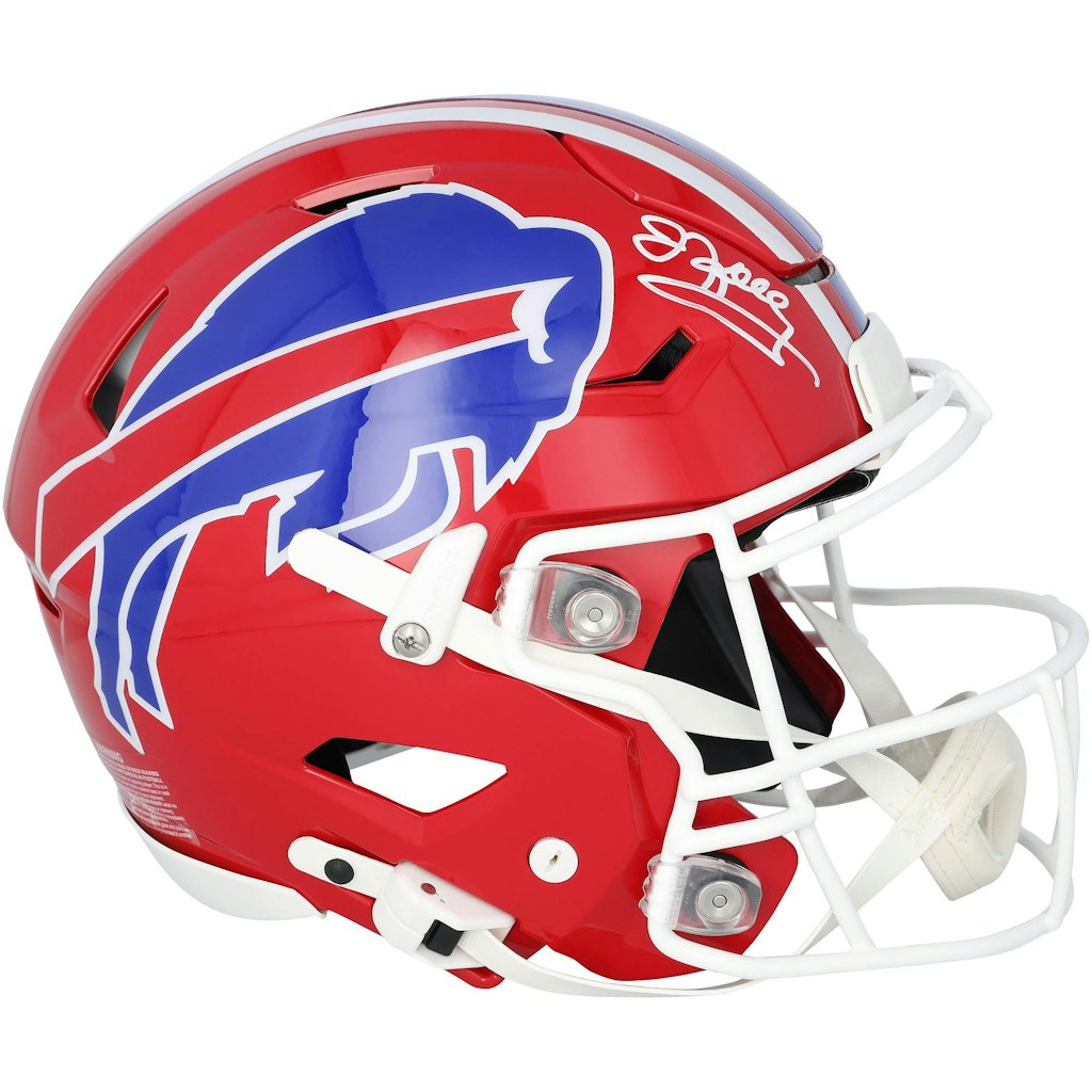 Jim Kelly Buffalo Bills Autographed Riddell Throwback Speed Flex Authentic Helmet: $1,199.99 Jim Kelly Buffalo Bills Autographed Riddell Throwback Speed Flex Authentic Helmet: $1,199.99