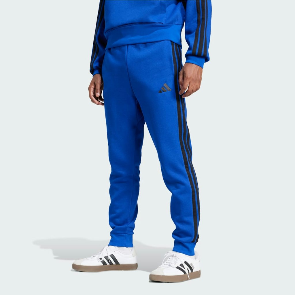 Essentials 3-Stripes Fleece Pants: $50 Essentials 3-Stripes Fleece Pants: $50
