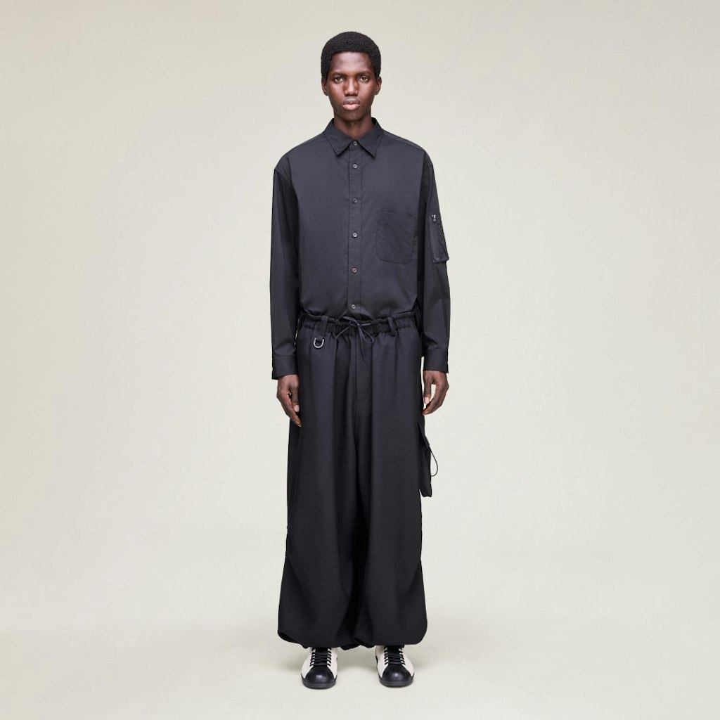 Y-3 Sport Uniform Wide Cargo Pants: $350 Y-3 Sport Uniform Wide Cargo Pants: $350