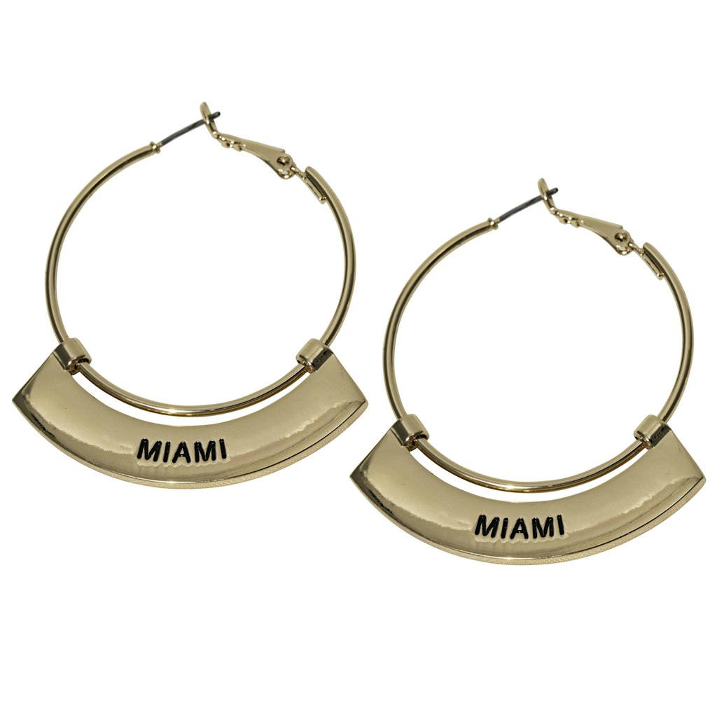 Miami Hurricanes Gold Hoop Earrings: $22.79 Miami Hurricanes Gold Hoop Earrings: $22.79