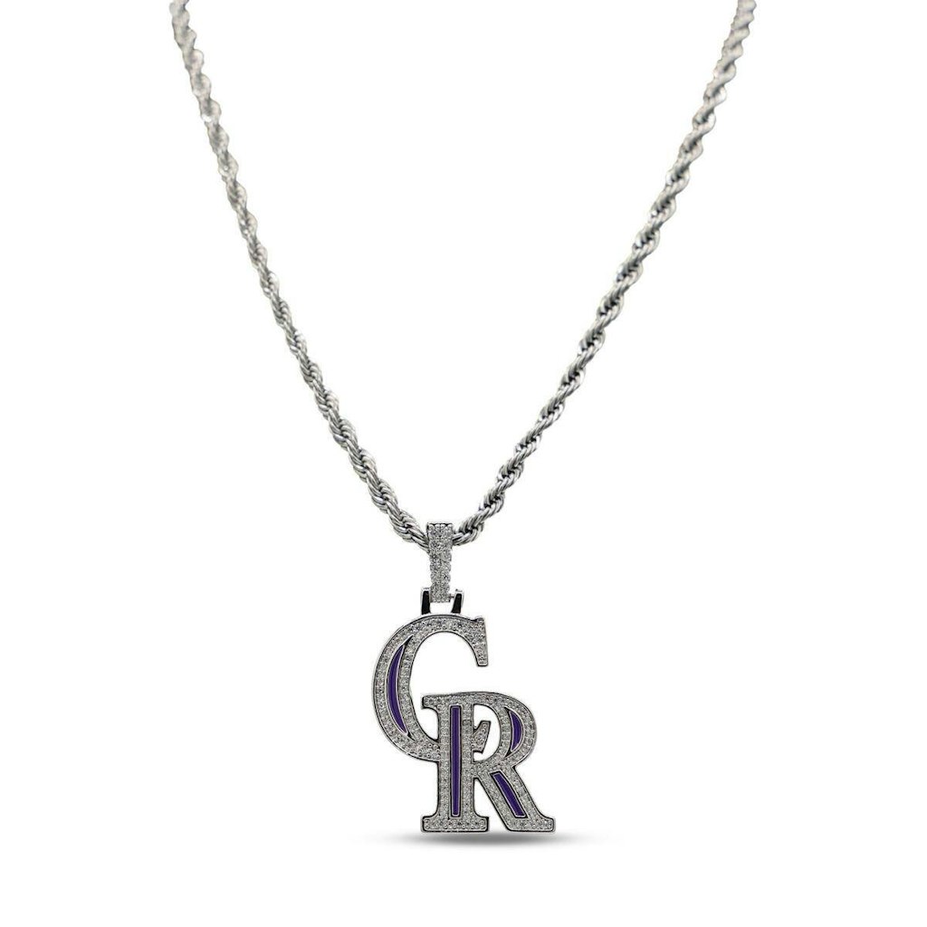 Colorado Rockies 14K White Gold Logo Pendant & 20-Inch Rope Chain: $229.99 Colorado Rockies 14K White Gold Logo Pendant & 20-Inch Rope Chain: $229.99