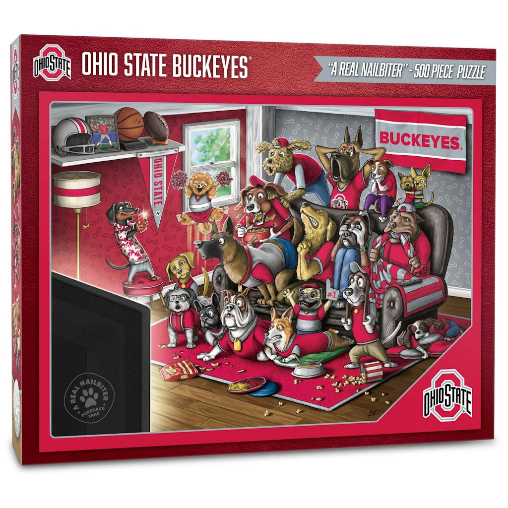 Ohio State Buckeyes A Real Nailbiter 500-Piece Puzzle: $31.99 Ohio State Buckeyes A Real Nailbiter 500-Piece Puzzle: $31.99