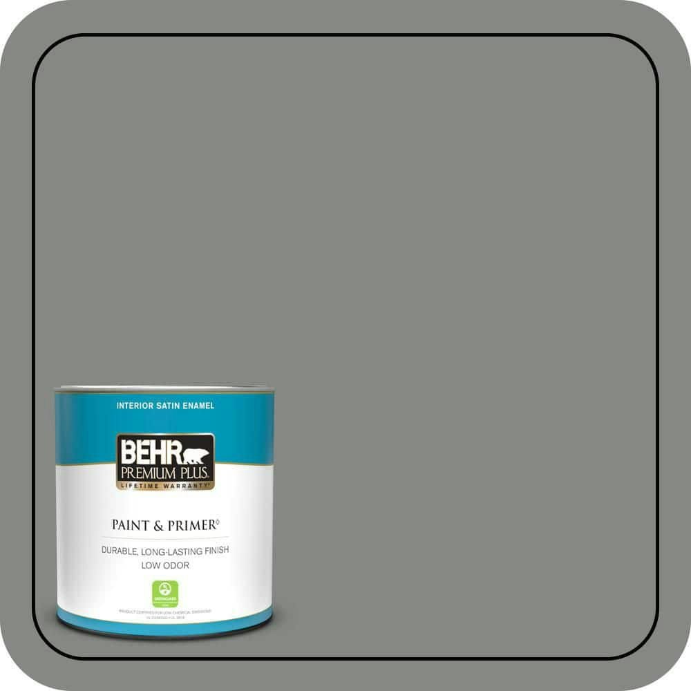 Euro Gray Satin Enamel Interior Paint and Primer 1-Quart: $19.48 Euro Gray Satin Enamel Interior Paint and Primer 1-Quart: $19.48
