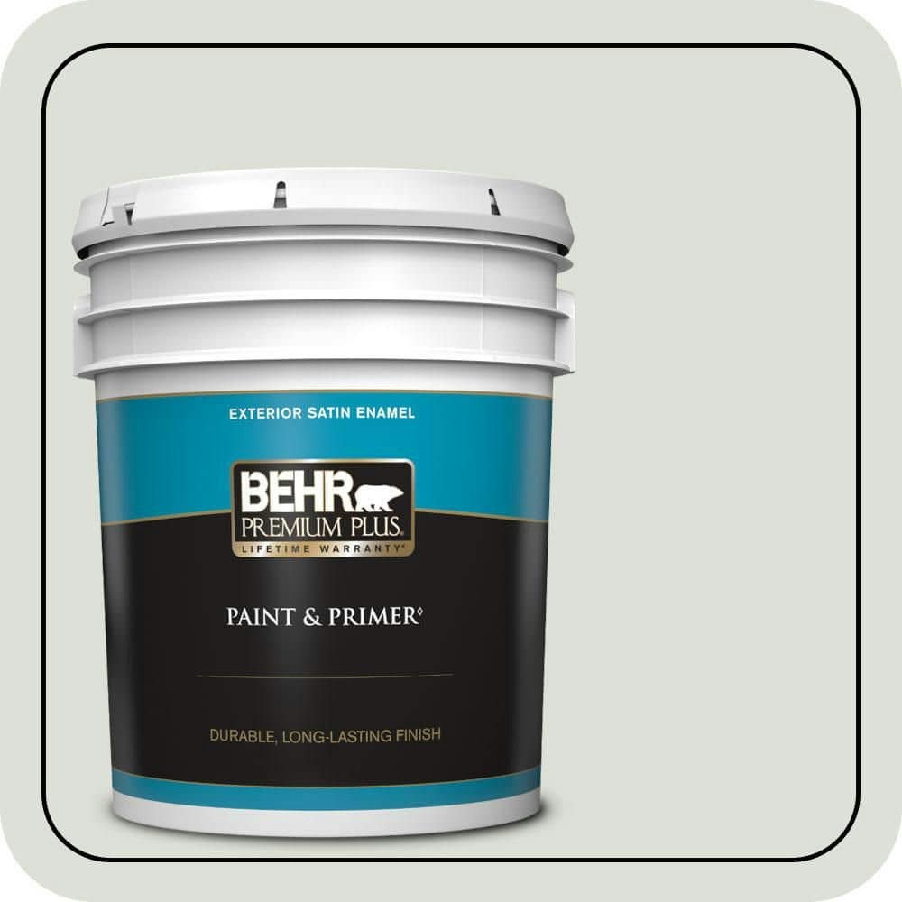Behr 5-Gallon Salt Cellar Satin Exterior Paint and Primer: $225 Behr 5-Gallon Salt Cellar Satin Exterior Paint and Primer: $225