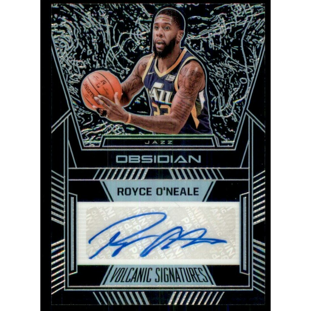 2019-20 Panini Obsidian Royce O'Neale Volcanic Signatures Card #14/99: $15 2019-20 Panini Obsidian Royce O'Neale Volcanic Signatures Card #14/99: $15