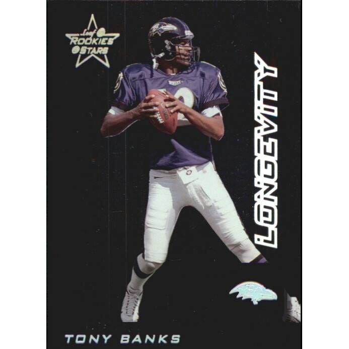 1999 Leaf Rookies and Stars Longevity Tony Banks Card #17: $16