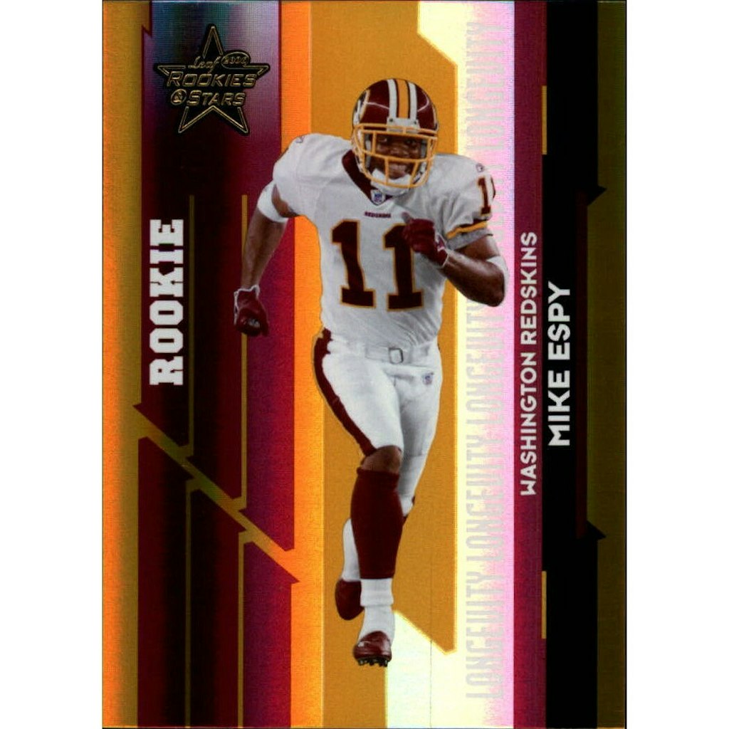 2006 Leaf Rookies and Stars Longevity Gold Parallel Mike Espy #159: $18 2006 Leaf Rookies and Stars Longevity Gold Parallel Mike Espy #159: $18