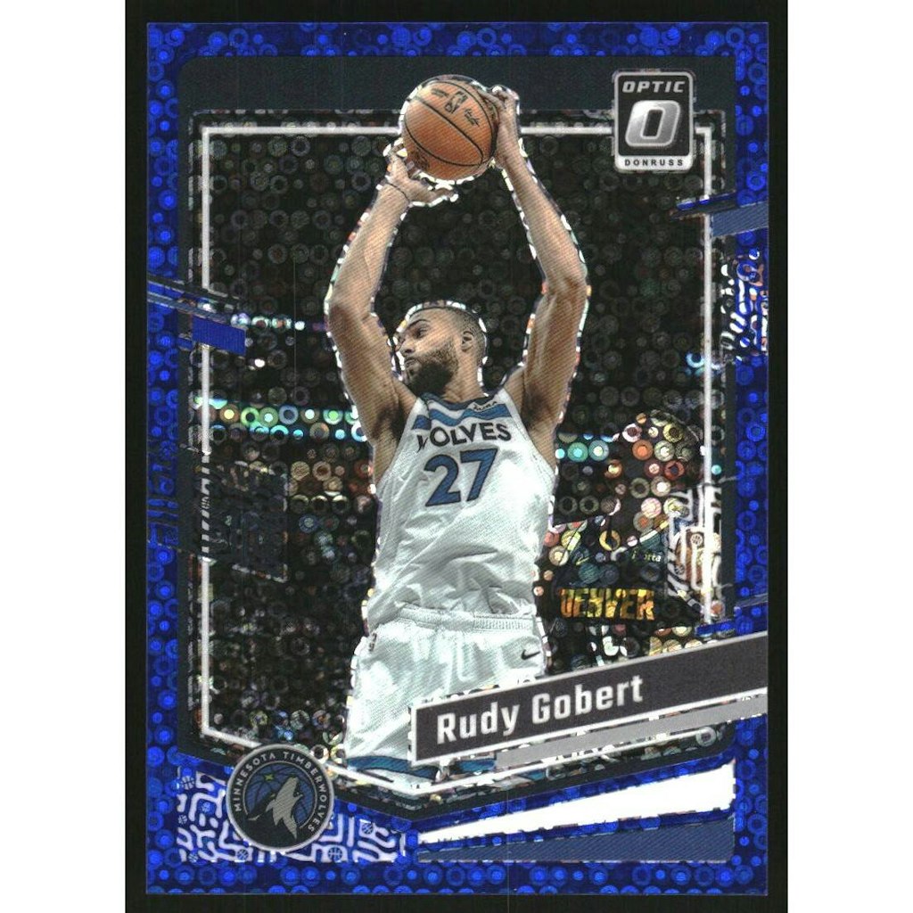 2023-24 Donruss Optic Fast Break Blue Rudy Gobert #28 Card: $10 2023-24 Donruss Optic Fast Break Blue Rudy Gobert #28 Card: $10