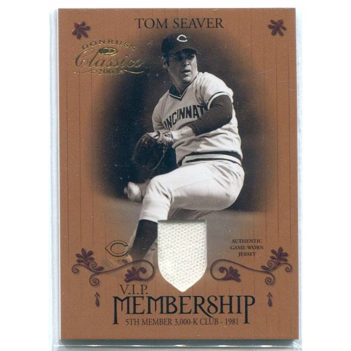 2003 Donruss Classics Tom Seaver Jersey Relic Card: $28