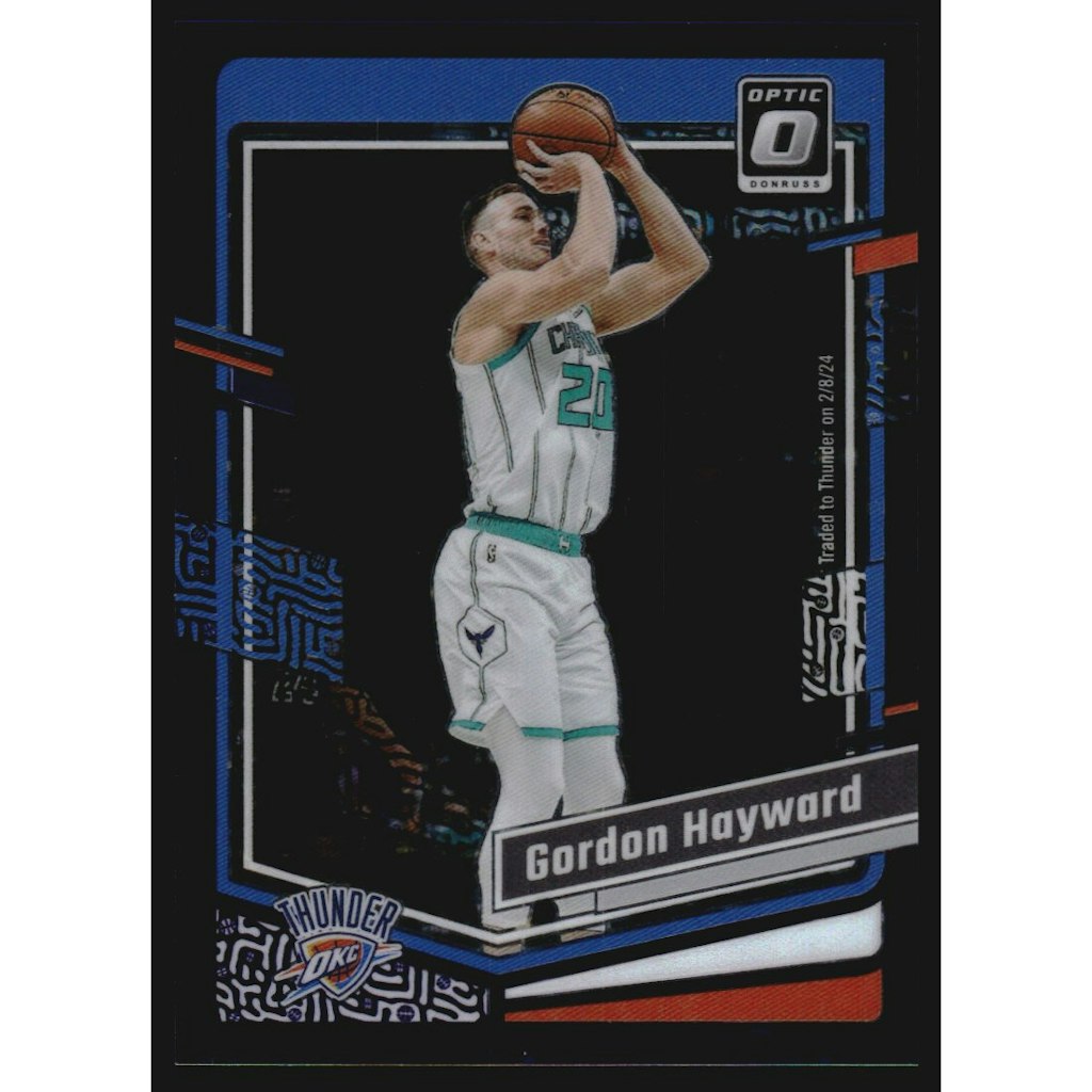 2023-24 Donruss Optic Purple Stars FOTL Gordon Hayward Card: $10 2023-24 Donruss Optic Purple Stars FOTL Gordon Hayward Card: $10