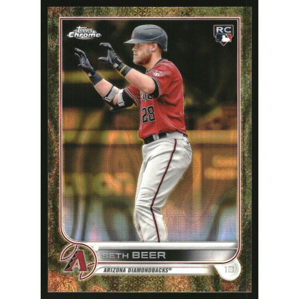 2022 Topps Gilded Collection Seth Beer Chrome Gold Etch Lava Refractor Card #12: $25 2022 Topps Gilded Collection Seth Beer Chrome Gold Etch Lava Refractor Card #12: $25