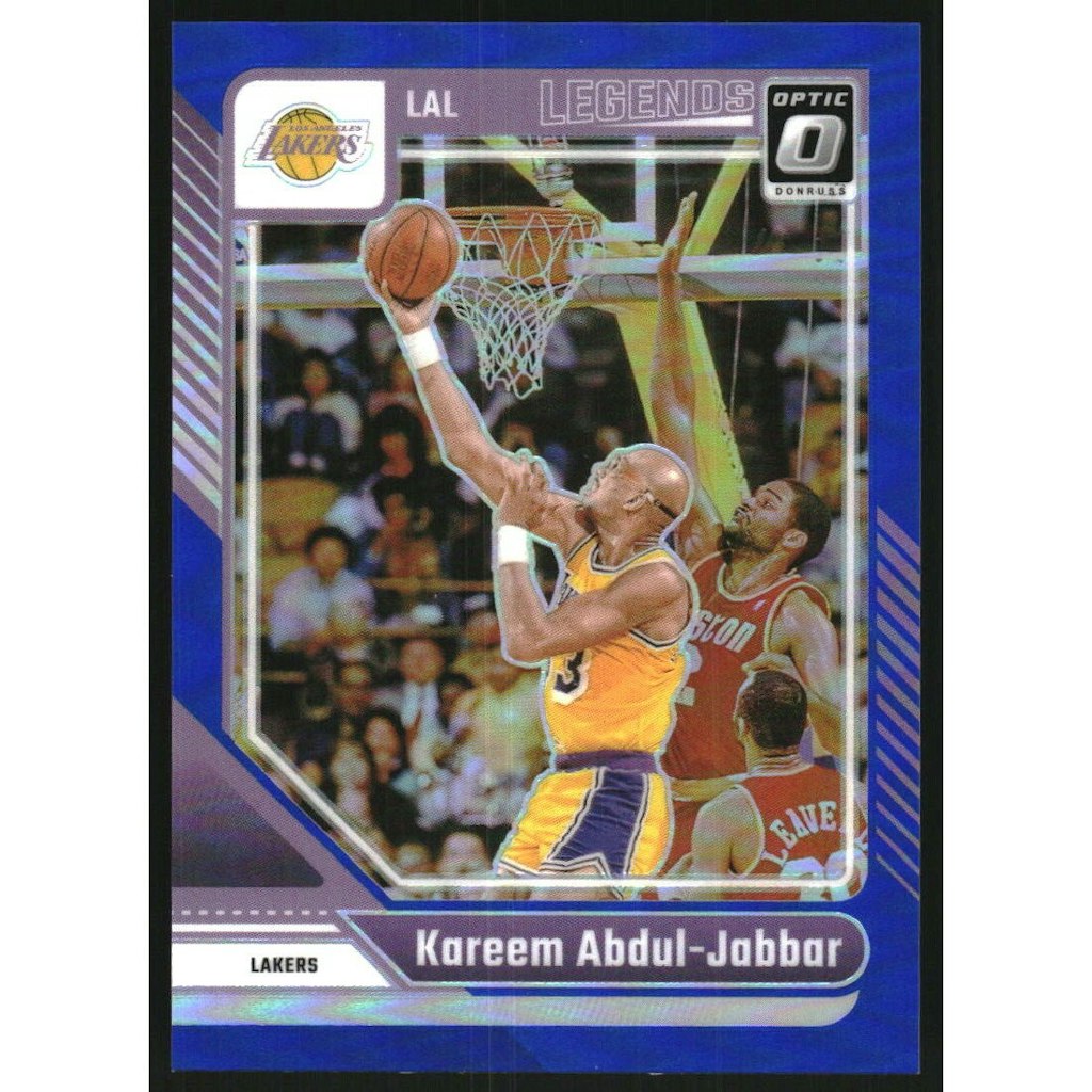 2024-25 Donruss Optic Kareem Abdul-Jabbar Blue Card #228: $12 2024-25 Donruss Optic Kareem Abdul-Jabbar Blue Card #228: $12