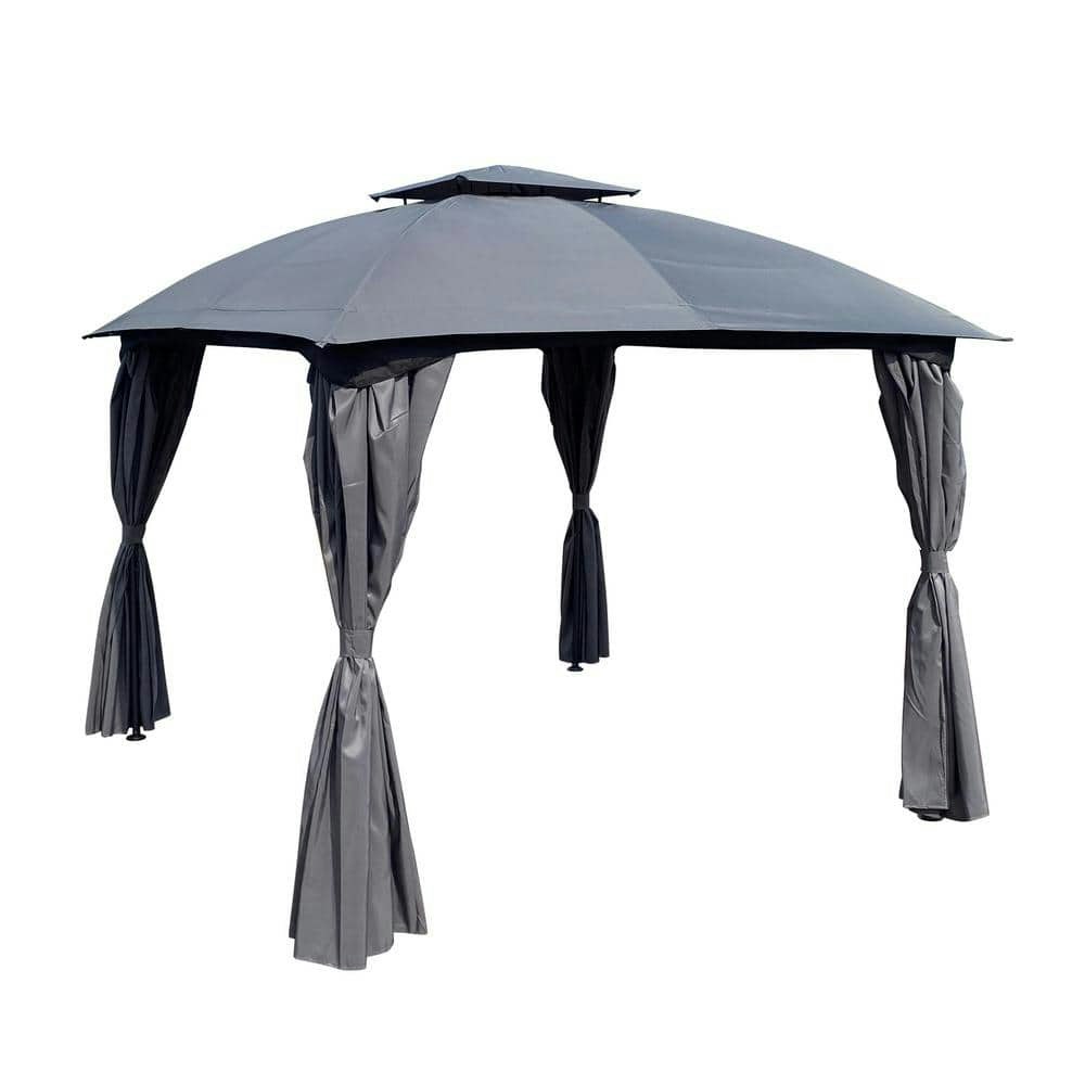 10x10-Foot Outdoor Patio Gazebo Canopy with Curtains: $577.60 10x10-Foot Outdoor Patio Gazebo Canopy with Curtains: $577.60