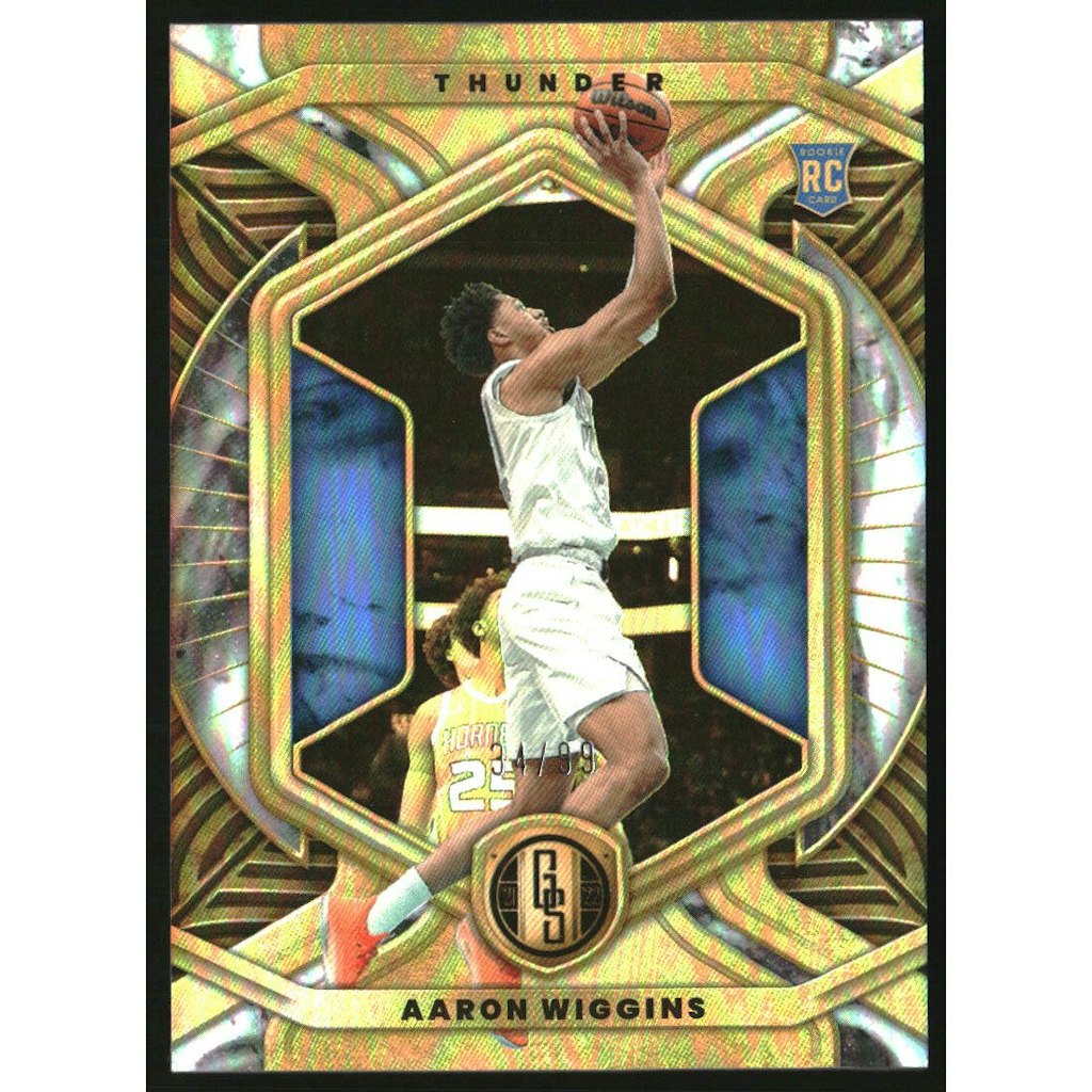 2021-22 Panini Chronicles Aaron Wiggins Gold Standard Trading Card: $10 2021-22 Panini Chronicles Aaron Wiggins Gold Standard Trading Card: $10