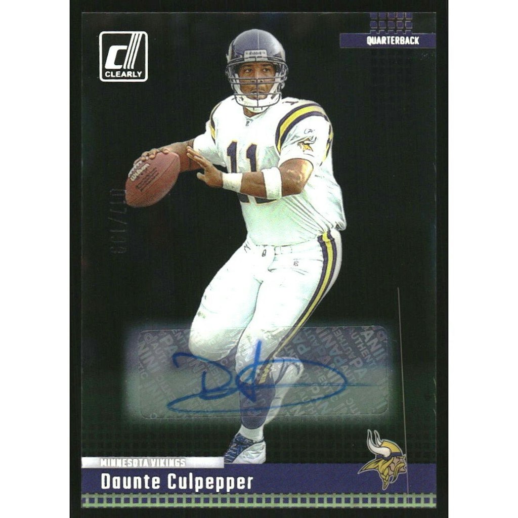 2024 Donruss Clearly Retro '04 Daunte Culpepper Autograph #16/199: $15