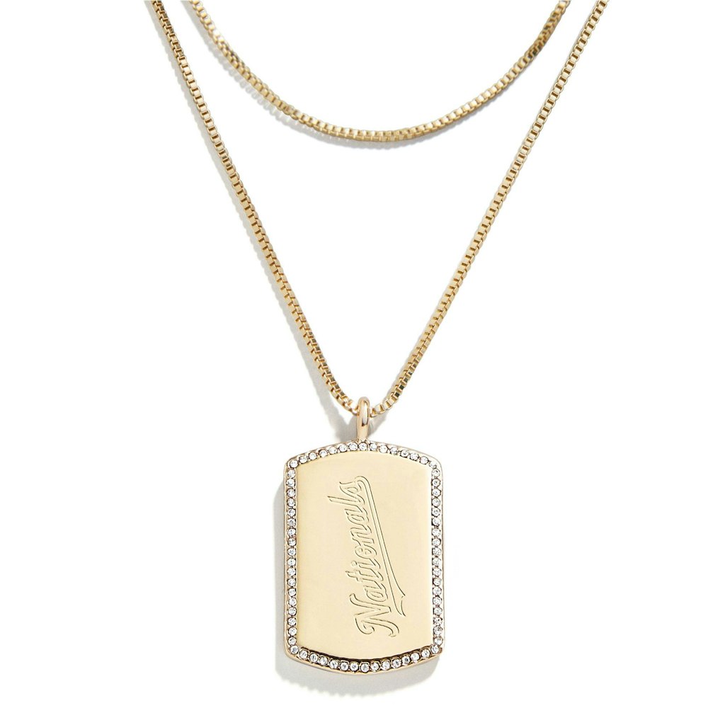 Wear by Erin Andrews x Baublebar Washington Nationals Dog Tag Necklace: $26.39 Wear by Erin Andrews x Baublebar Washington Nationals Dog Tag Necklace: $26.39
