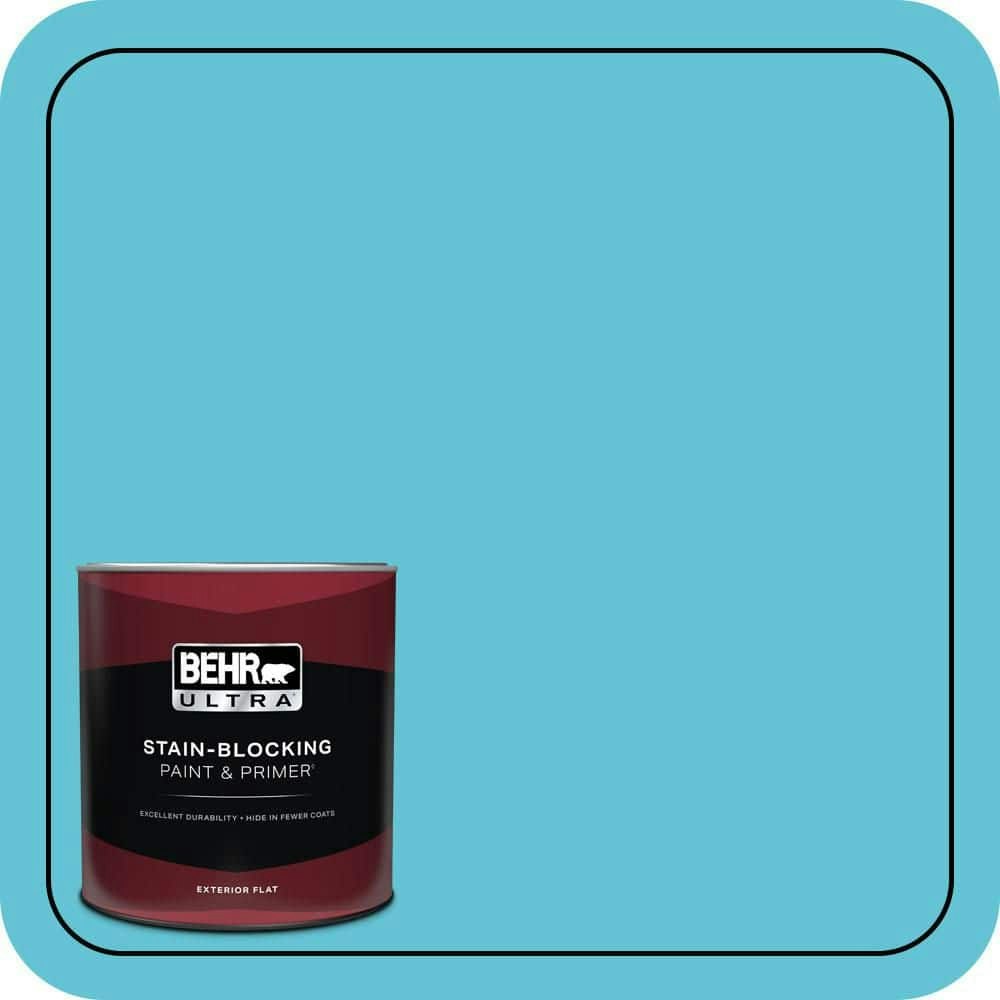 Behr Rushing Stream Flat Exterior Paint & Primer 1-Quart: $28.98 Behr Rushing Stream Flat Exterior Paint & Primer 1-Quart: $28.98
