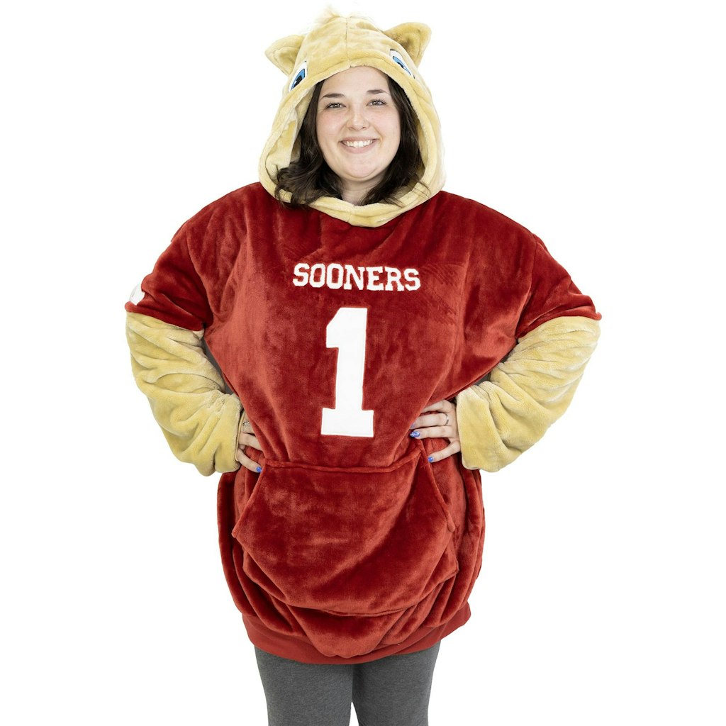 Plushible Oklahoma Sooners Snugible 2-in-1 Blanket Hoodie and Plushie: $89.99