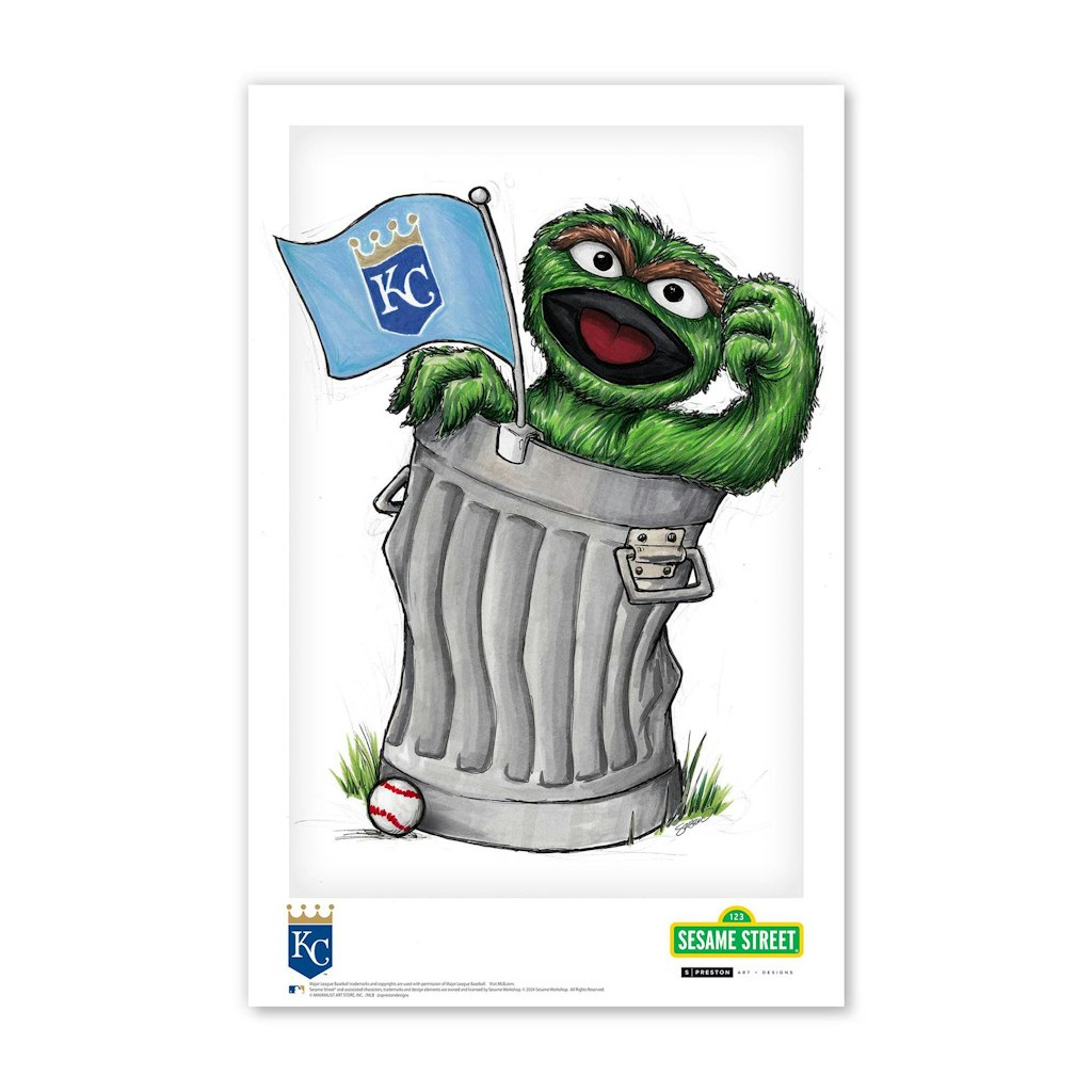 Oscar the Grouch Kansas City Royals 11" x 17" Poster Print: $39.99