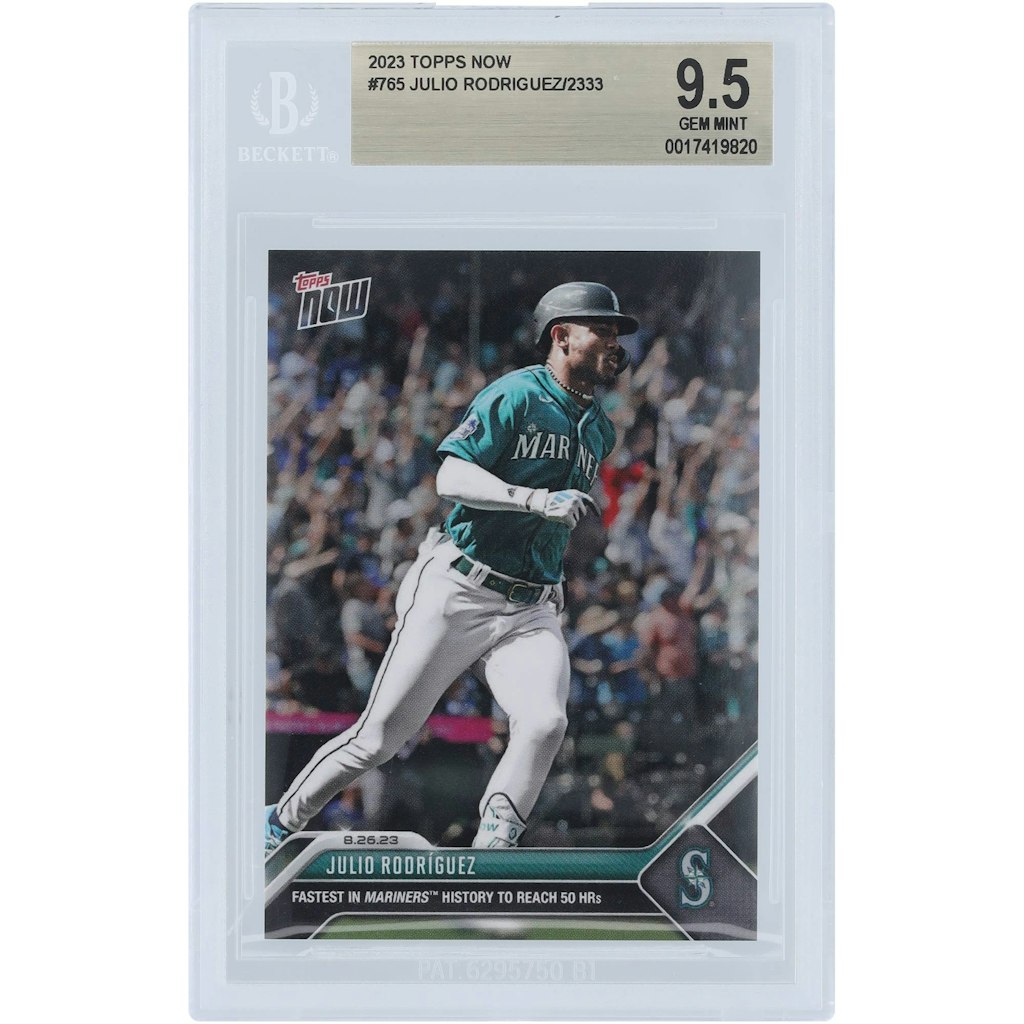 Julio Rodriguez 2023 Topps Now Mariners 50 HRs #765 BGS 9.5 Card: $49.99