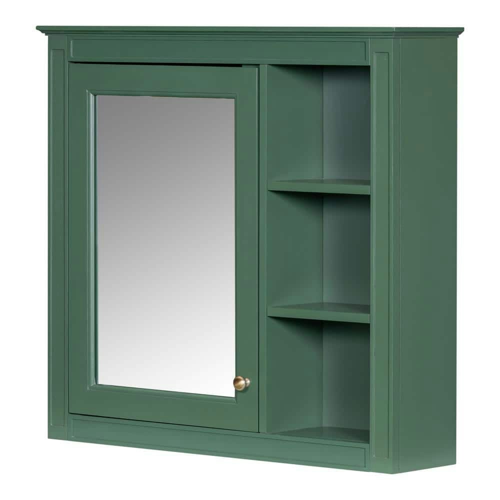 30-Inch x 28-Inch Rectangular Wood Wall Medicine Cabinet with Mirror and Shelves: $238.81 30-Inch x 28-Inch Rectangular Wood Wall Medicine Cabinet with Mirror and Shelves: $238.81