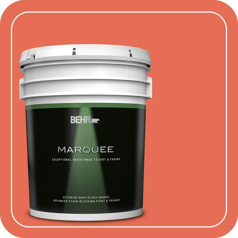 Behr Wet Coral 5-Gallon Semi-Gloss Exterior Paint & Primer: $335 Behr Wet Coral 5-Gallon Semi-Gloss Exterior Paint & Primer: $335