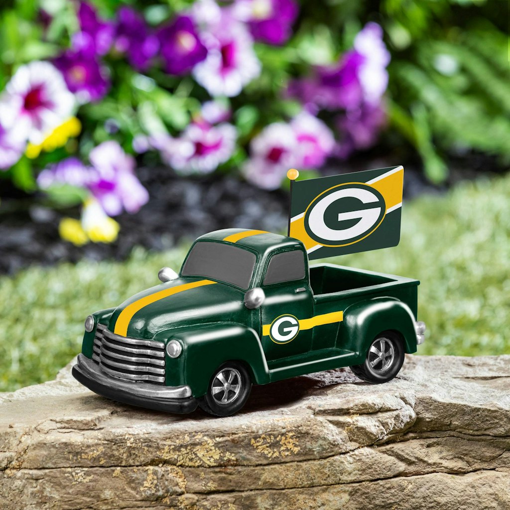 Green Bay Packers 9-inch Rally Truck Garden Statue: $54.99