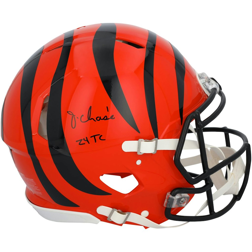 Ja'Marr Chase Autographed Riddell Speed Authentic Cincinnati Bengals Helmet: $899.99
