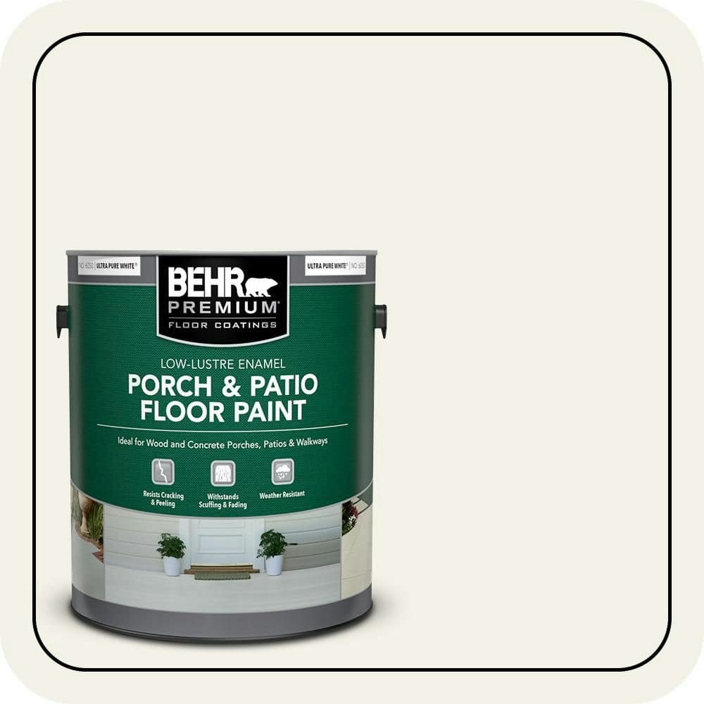 Behr Popped Corn 1-Gallon Porch and Patio Floor Paint: $39.98 Behr Popped Corn 1-Gallon Porch and Patio Floor Paint: $39.98
