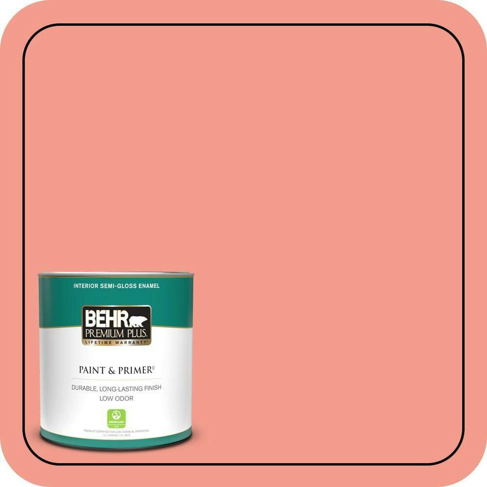 Behr Premium Plus 1-Quart Fruit Shake Semi-Gloss Interior Paint and Primer: $20.48 Behr Premium Plus 1-Quart Fruit Shake Semi-Gloss Interior Paint and Primer: $20.48