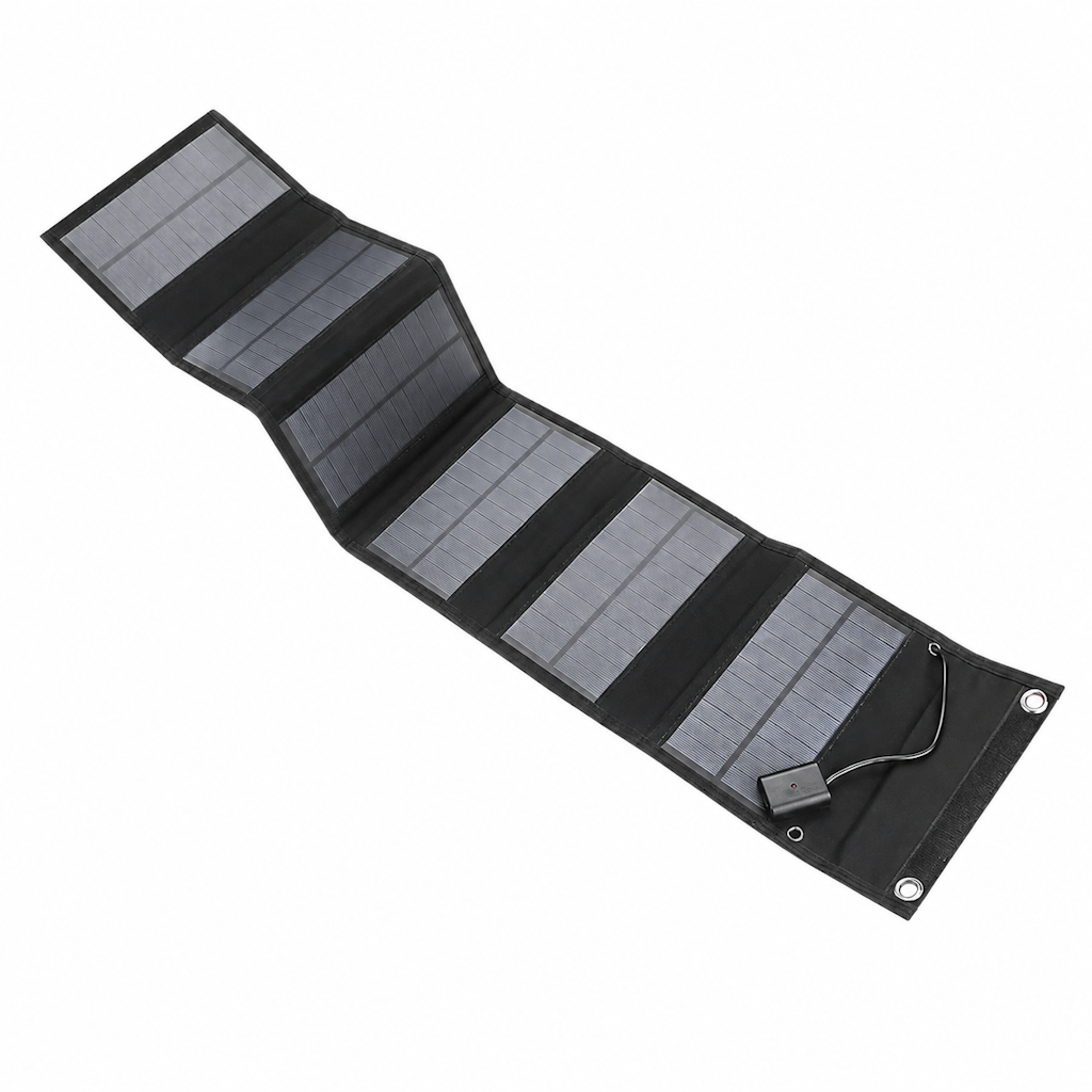 60W Foldable Portable Mini Solar Panels USB Charger: $11