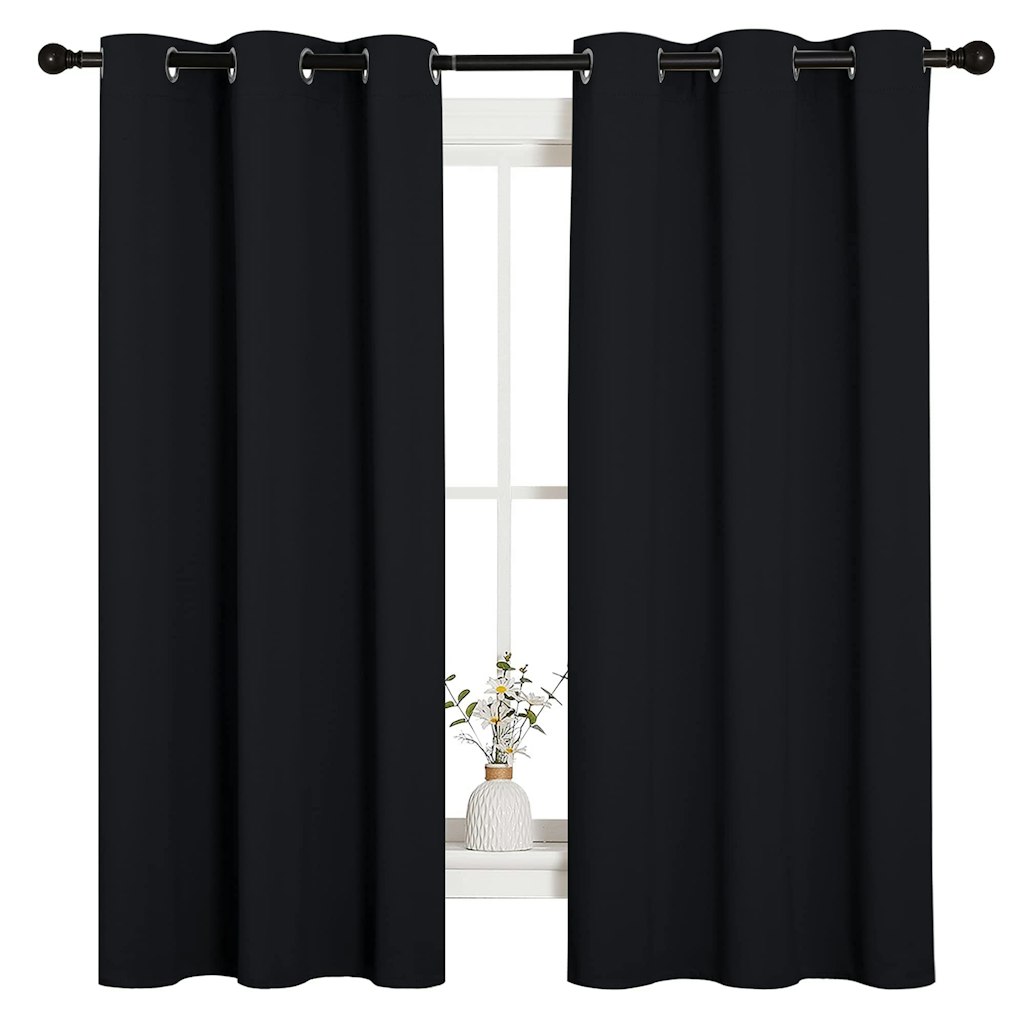 42" x 63" Insulated Grommet Blackout Curtains: $9.88