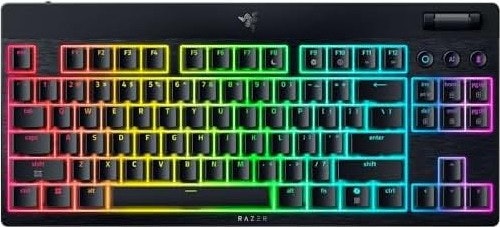Razer BlackWidow V4 Low Pro TKL HyperSpeed Wireless Gaming Keyboard: $100