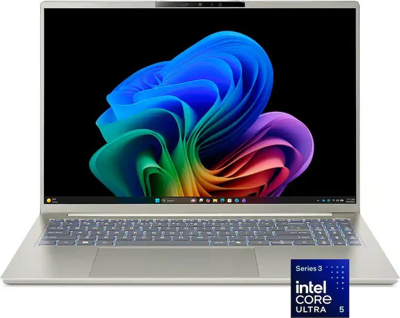 Acer Swift Go 16 AI Core Ultra 5 322 16" Touch Laptop: $700