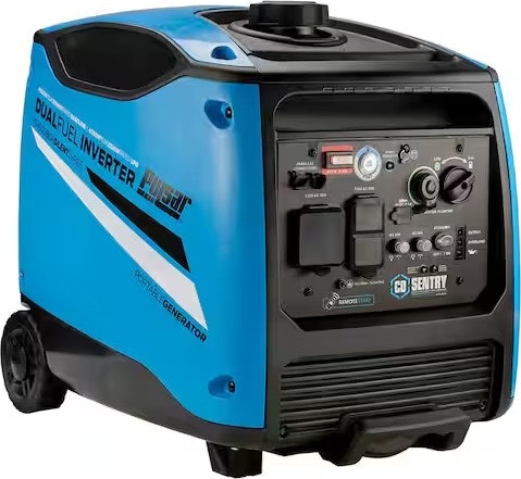 Pulsar 3,700W Dual Fuel Portable Inverter Generator w/ CO Alert: $499