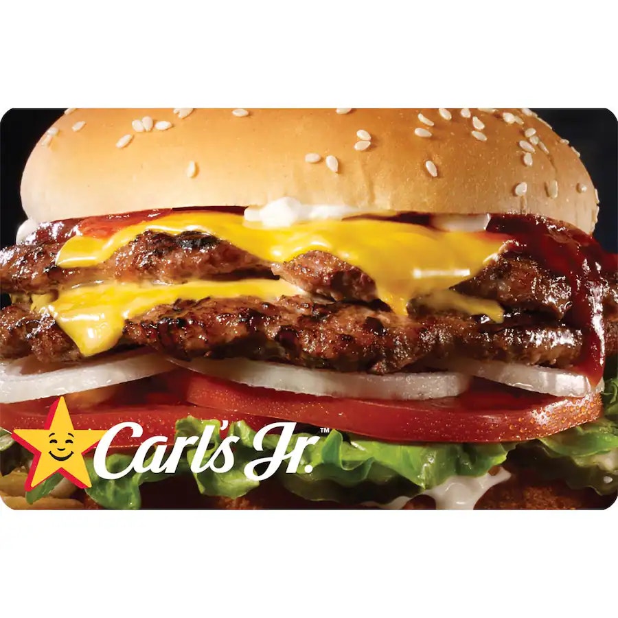 Hardee's or Carl's Jr $50 Gift Card: $42.50 Hardee's or Carl's Jr $50 Gift Card: $42.50