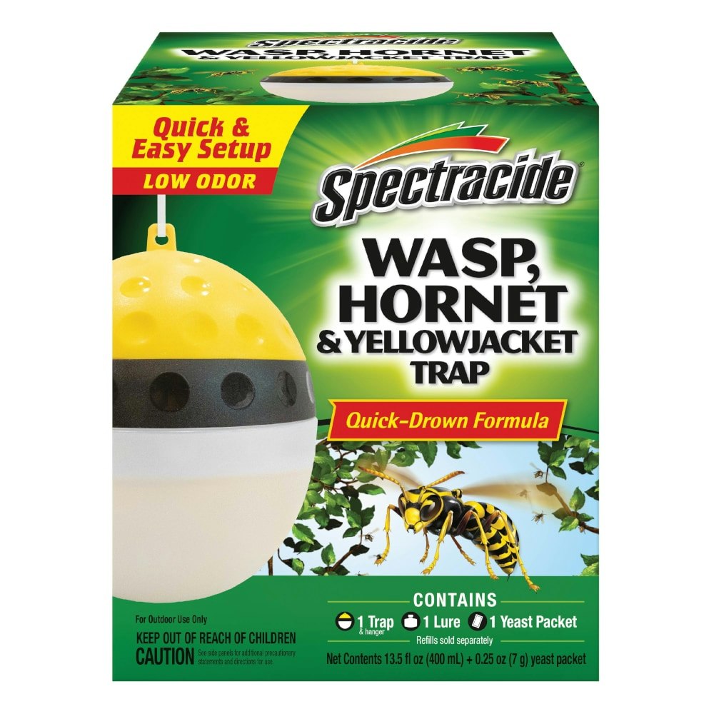 Spectracide Wasp, Hornet, Yellow Jacket, & Fly Outdoor Insect Trap: $11.98 Spectracide Wasp, Hornet, Yellow Jacket, & Fly Outdoor Insect Trap: $11.98