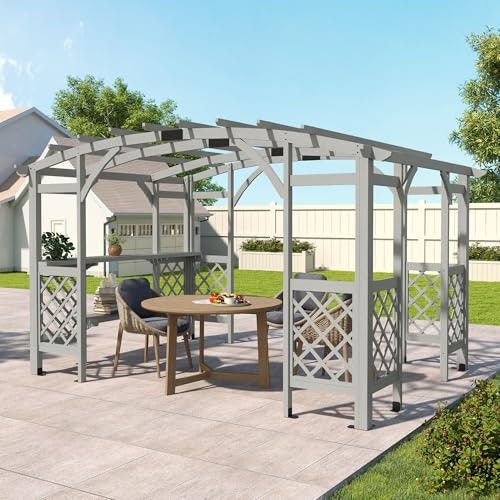 Happatio 10x14-Foot Wooden Pergola: $559.99 Happatio 10x14-Foot Wooden Pergola: $559.99