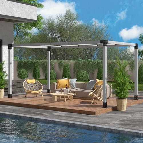 Happatio 10x13-Foot Outdoor Wooden Pergola: $209.99 Happatio 10x13-Foot Outdoor Wooden Pergola: $209.99