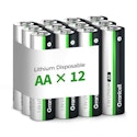 Granicell AA Lithium Batteries 12-Pack for $11 + free shipping w/ Prime