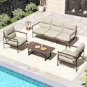 Happatio 4-Piece Outdoor Conversation Furniture Set for $420 + free shipping