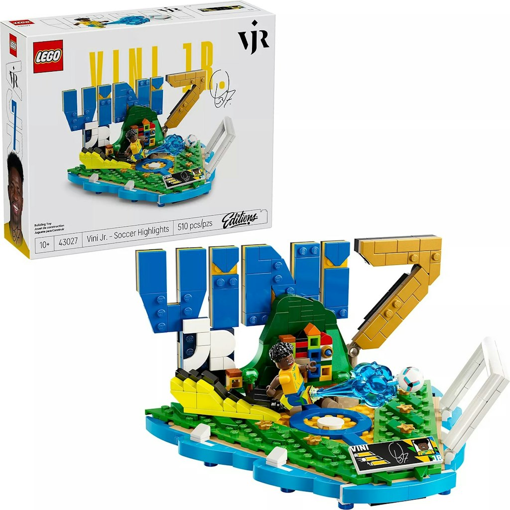 LEGO Editions Vini Jr. Soccer Highlights 510-Piece Building Set: $24