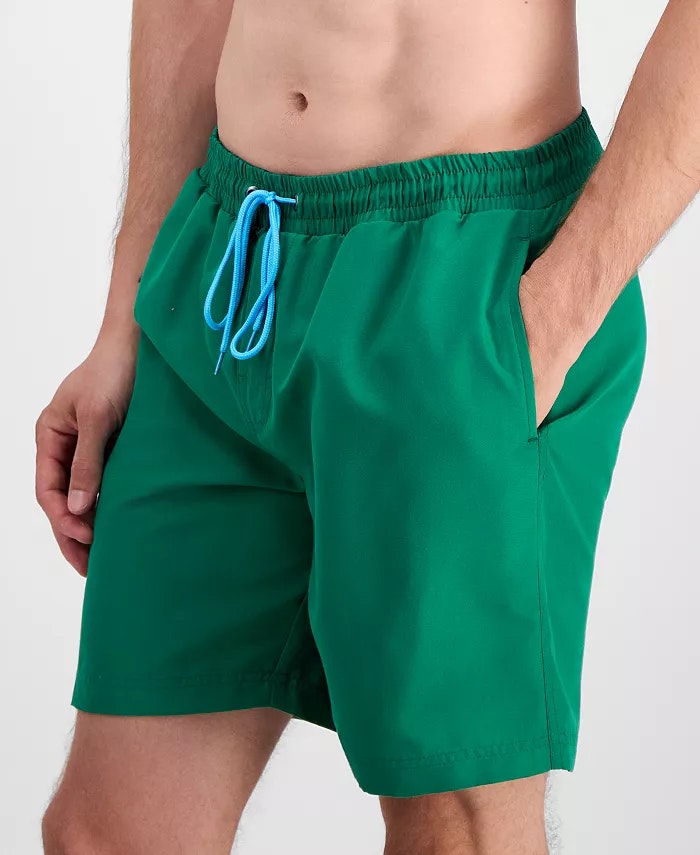 Club Room Men's Quick-Dry Solid 7" Swim Trunks: $9.99