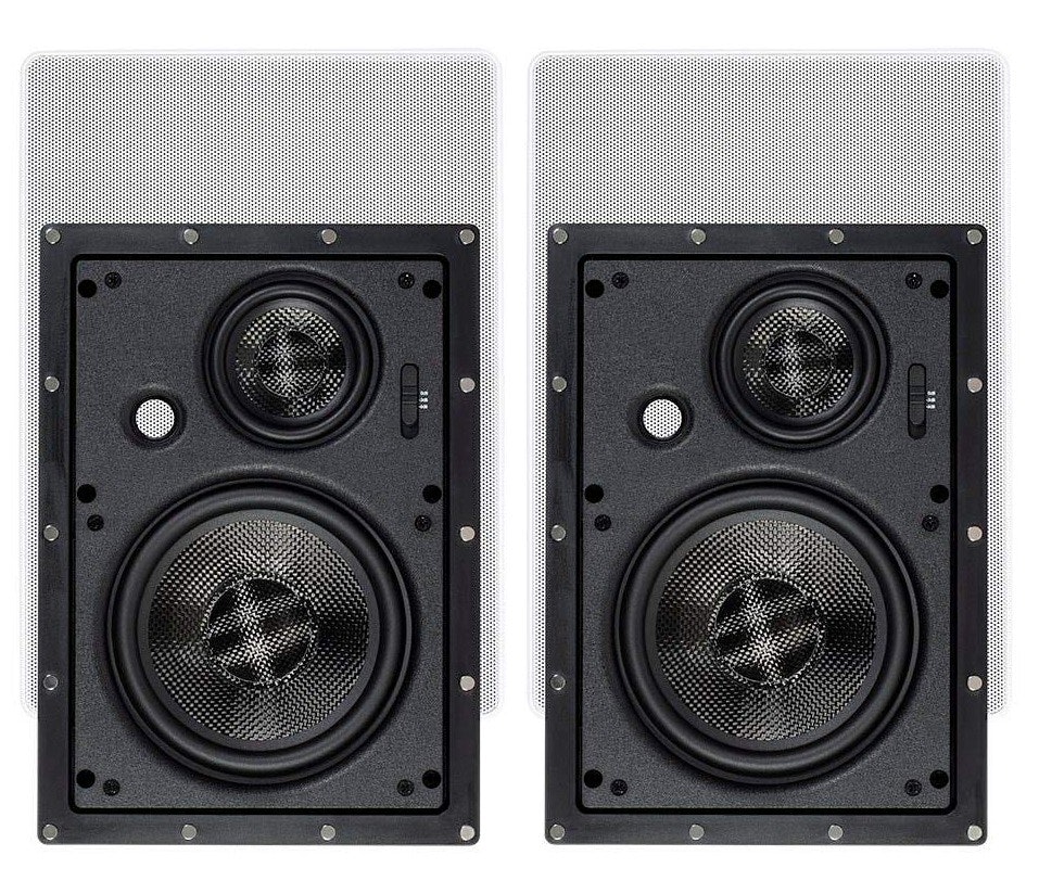 Monoprice Alpha 3-Way Carbon Fiber 6.5" In-Wall Speaker Pair: $77 Monoprice Alpha 3-Way Carbon Fiber 6.5" In-Wall Speaker Pair: $77