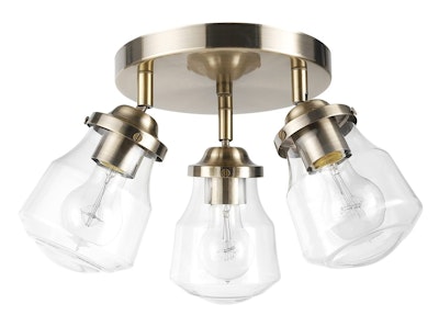 Globe Electric Gerard 3-Light Track Lighting Canopy Light for $28 + free shipping w/ Prime