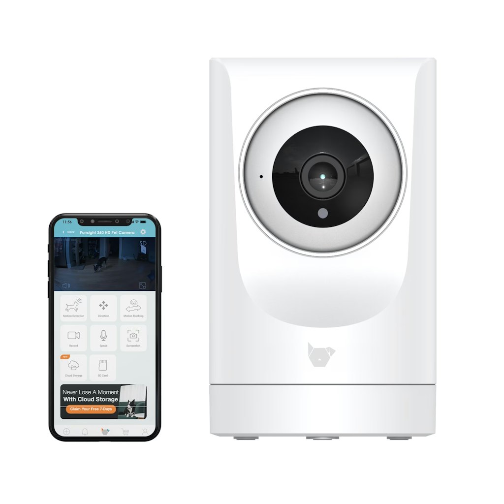 Instachew Purrsight 360° Smart Pet Camera: $9.97