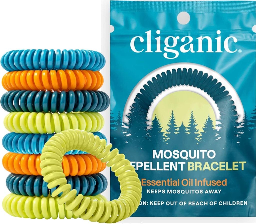 Cliganic 10-Pack Mosquito Repellent Bracelets: $8.99