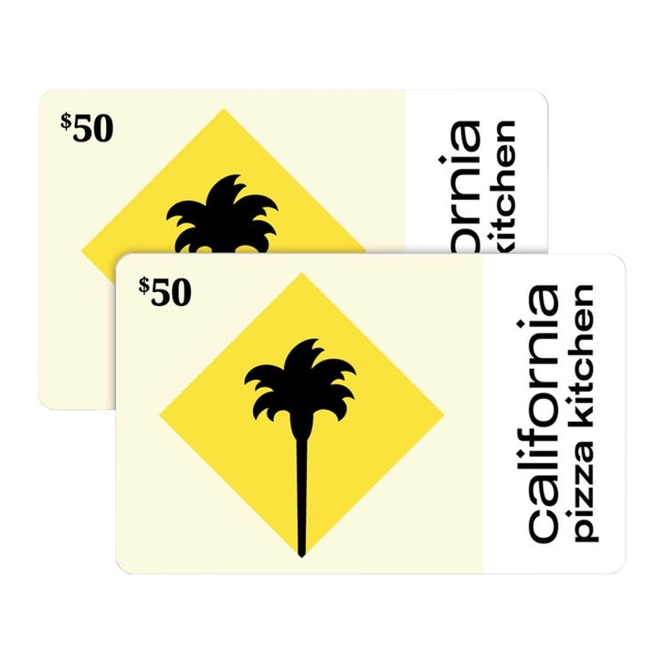 Two $50 California Pizza Kitchen Gift Cards: $80 Two $50 California Pizza Kitchen Gift Cards: $80