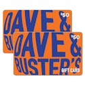 Two $50 Dave & Buster's Gift Cards for $80 + email delivery