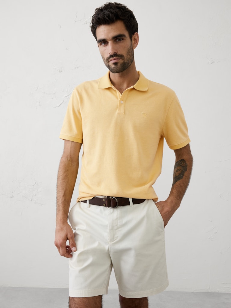 Standard-Fit Pique Polo: $25